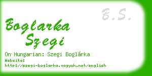 boglarka szegi business card